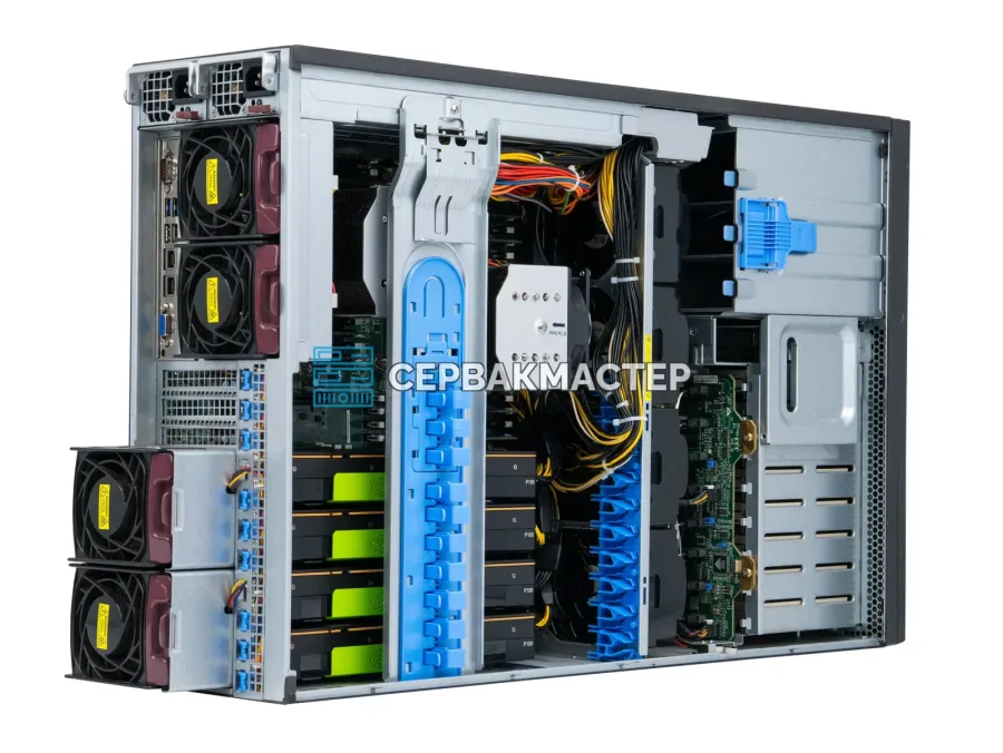 Сервер Supermicro 747BTQ-R2K04B на 4× Tesla P100 16GB, 2× Xeon E5 2697v4, 256 ГБ RAM