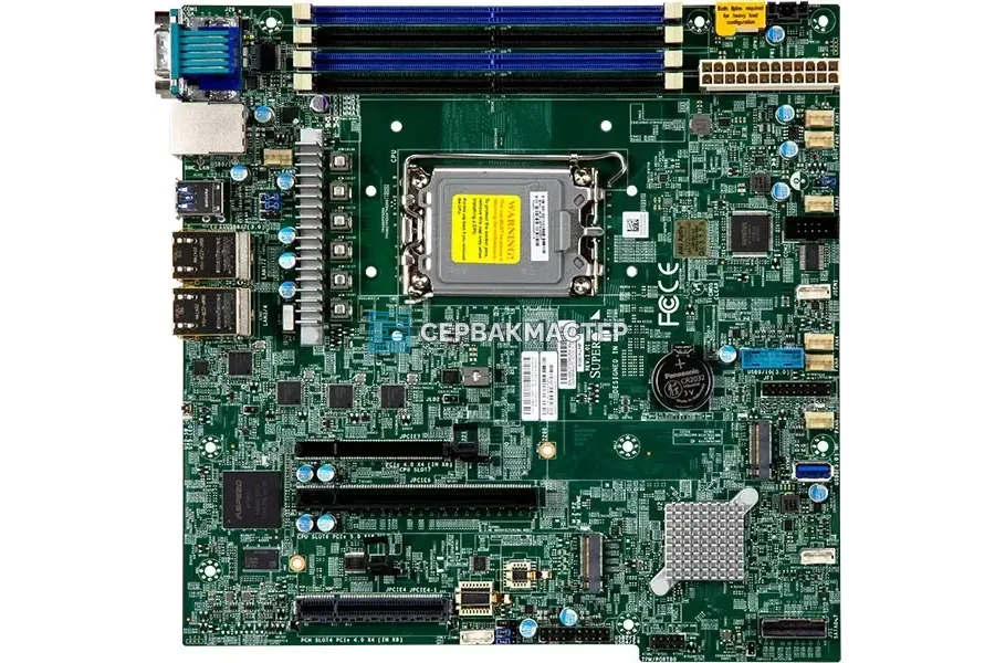 Материнская плата Supermicro X13SCH-LN4F (Micro-ATX, LGA1700, 4 DIMM) [MBD-X13SCH-LN4F] — купить в СервакМастер