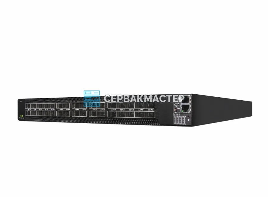 Коммутатор NVIDIA MSN3700-VS2R, 32 порта QSFP56 200 Гбит/с, Onyx, L2/L3 [920-9N201-00RA-0X0]