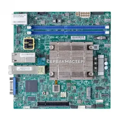 Материнская плата Supermicro X12SDV-4C-SPT4F Mini-ITX, FCBGA2227, 2 DIMM, MBD-X12SDV-4C-SPT4F — купить в СервакМастер