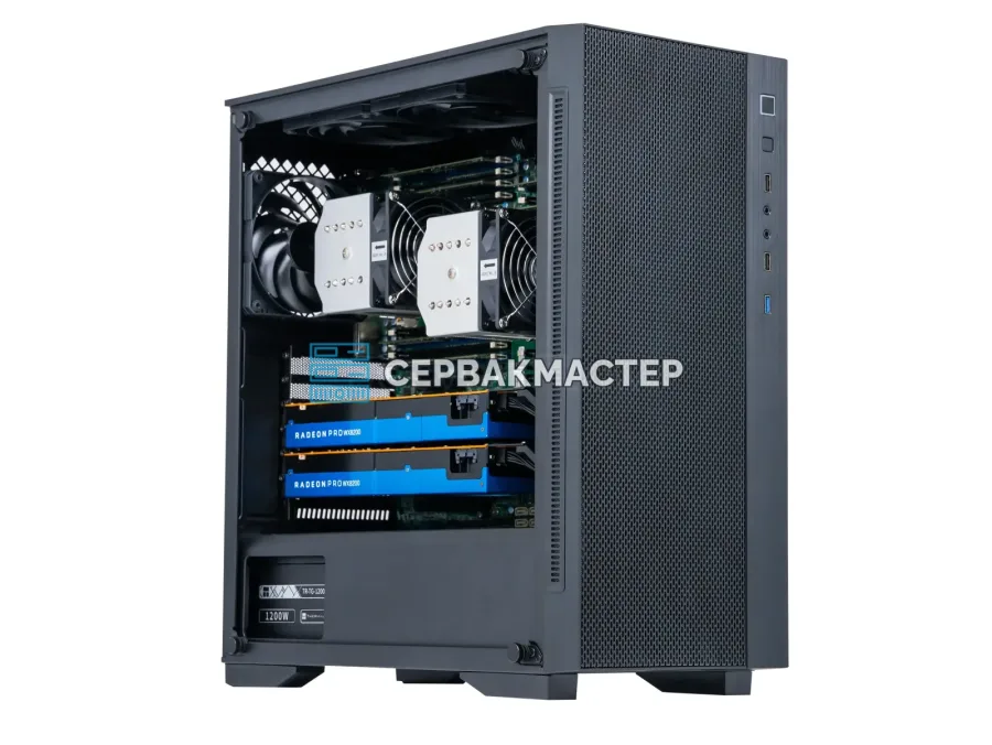 Рабочая станция Deepcool MATREXX 55 MESH: 2× Radeon Pro WX8200 8GB, 2× Xeon E5 2687wv4, 256 ГБ RAM