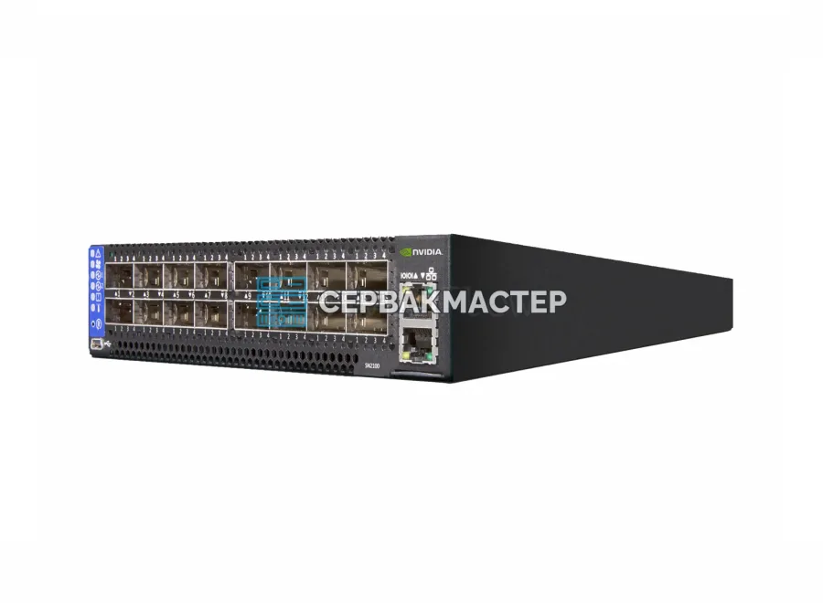Коммутатор NVIDIA MSN2100-CB2RO: 16 портов QSFP28 100 Гбит/с, L2/L3, ONIE [920-9N100-00R7-0N0]