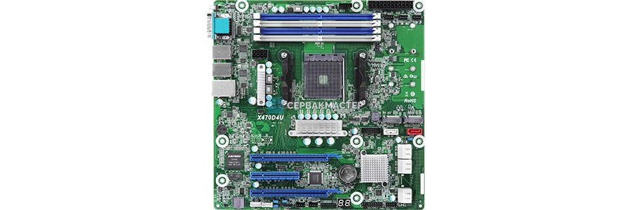 Материнская плата ASRock Rack AM5D4ID2, Deep mini-ITX, AM5, 4 DIMM DDR5 — купить в СервакМастер