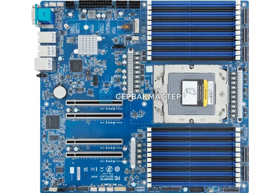 Материнская плата GIGABYTE MZ33-AR1 Rev 3 (E-ATX, 1x SP5, 24 DIMM) — купить в СервакМастер