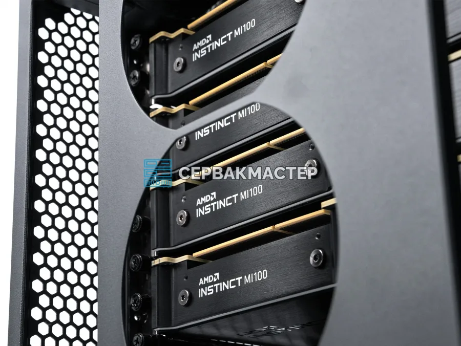 AI-сервер Phanteks Enthoo Pro 2 Server Edition: 4× AMD Instinct MI100 32GB, EPYC 7702, 512GB DDR4 ECC — СервакМастер