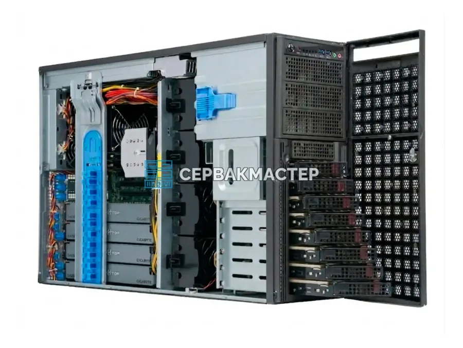 Supermicro 747BTQ-R2K04B: GPU-сервер 4U с 4× Radeon AI PRO R9700 32GB, EPYC 7502 и 128 ГБ RAM