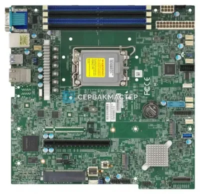 Материнская плата X13SCH-SYS MBD-X13SCH-SYS (LGA1700, Intel Xeon E-2400, MicroATX, до 128GB DDR5) — купить в СервакМастер