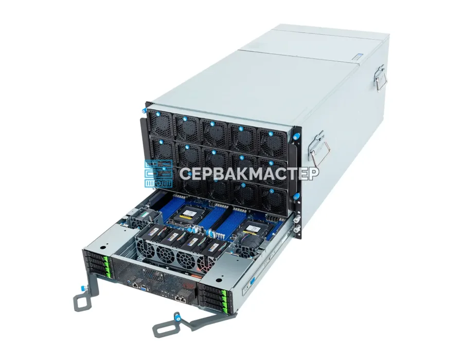 GIGABYTE G893-ZD1-AAX5 — GPU-сервер 8U с 8× NVIDIA B200 SXM 180GB и 2× AMD EPYC