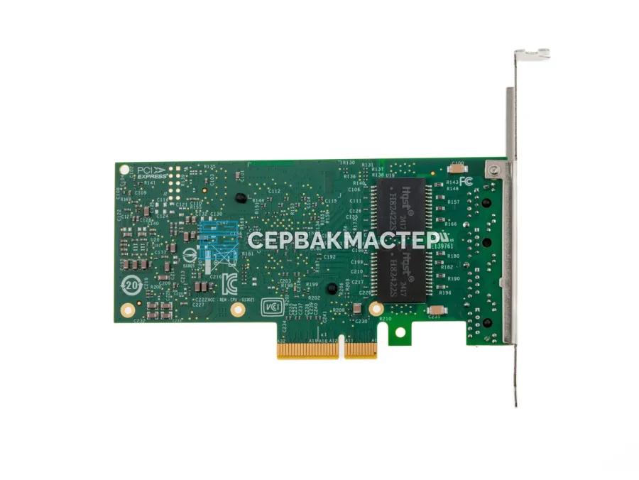 Четырёхпортовая сетевая карта Intel i350-T4 V2 [I350T4V2BLK], 4x RJ45 1GbE, PCIe 2.0 x4