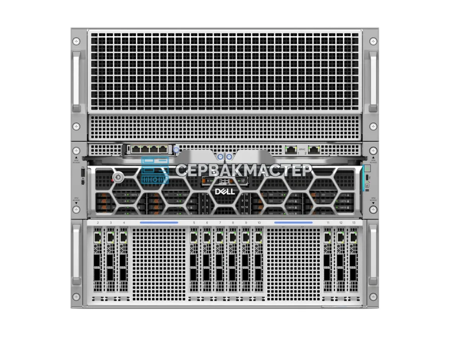 Сервер DELL PowerEdge XE9785 с 8× AMD Instinct MI355X 288GB (2304 ГБ HBM3e)