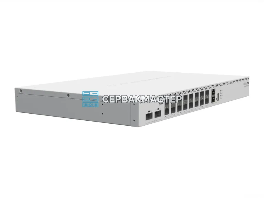 Коммутатор MikroTik CRS518-16XS-2XQ-RM: 16 портов SFP28 25 Гбит/с и 2 порта QSFP28 100 Гбит/с