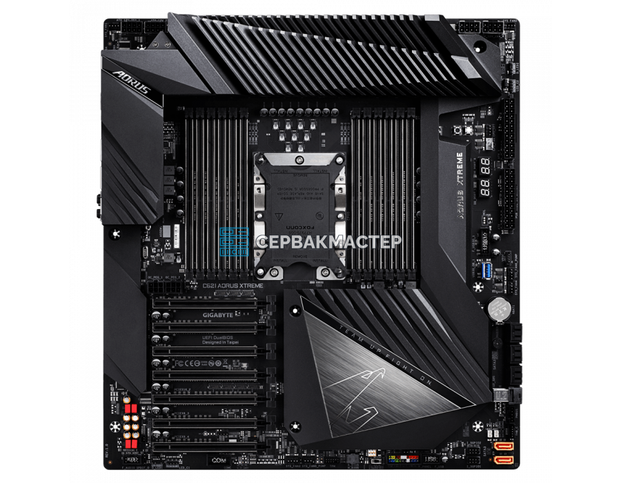 Материнская плата GIGABYTE C621 AORUS XTREME E-ATX, LGA3647, 12 DIMM (12ME-C621AX-1001R) — купить в СервакМастер