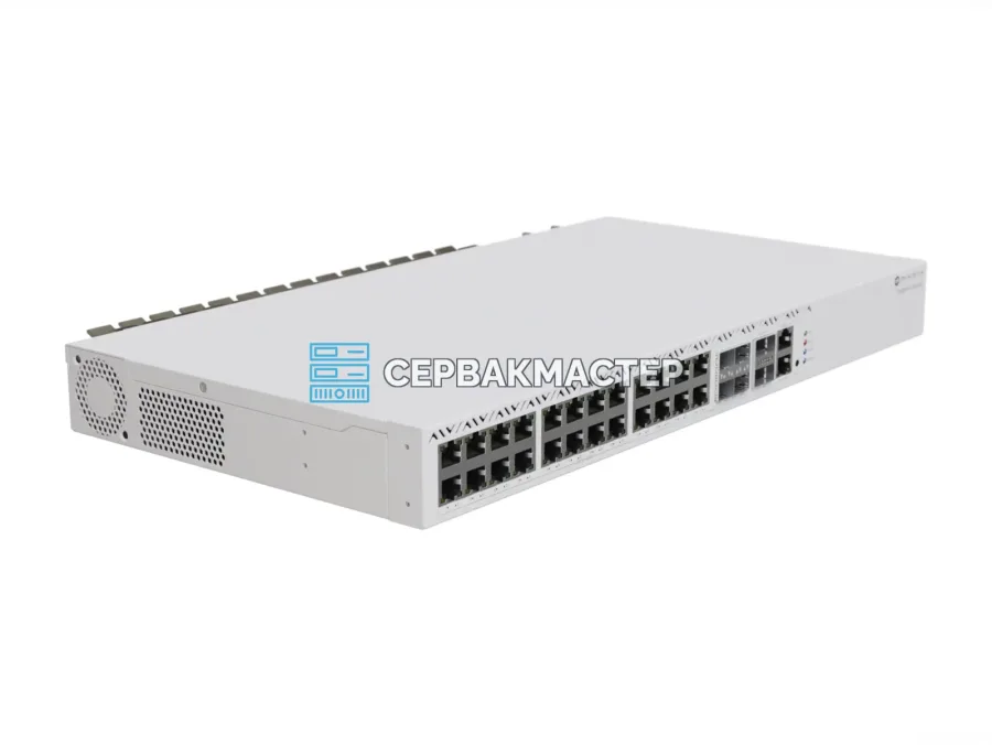 Коммутатор MikroTik CRS326-4C+20G+2Q+RM: 20x RJ45 2.5 Гбит/с, 4x Combo RJ45/SFP+ 10 Гбит/с, 2x QSFP+ 40 Гбит/с