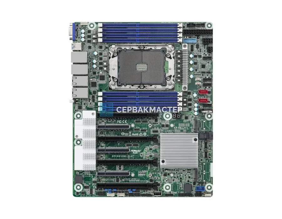 Серверная материнская плата ASRock Rack SPC621D8-2L2T (ATX, LGA4189, 8 DIMM) — купить в СервакМастер