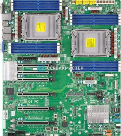 Серверная материнская плата Supermicro X12DPG-QBT6 2x LGA4189, 16 DIMM, Proprietary 15.12" x 13.2" [MBD-X12DPG-QBT6] — купить в СервакМастер