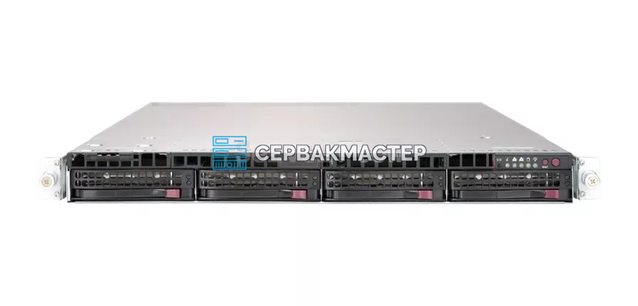 Сервер Supermicro SuperServer 6019U-TN4R4T 1U 4LFF для видеонаблюдения, Б/У