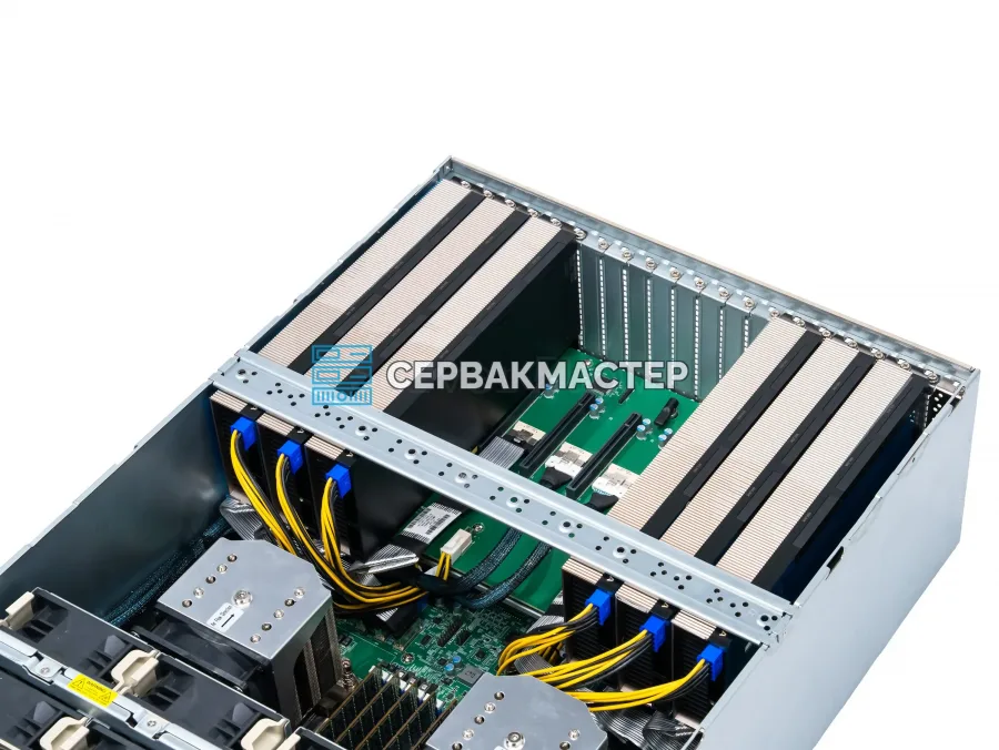 Supermicro 4124GS-TNR: 6× NVIDIA H100 80GB + 2× AMD EPYC 7773X — AI-сервер в СервакМастер