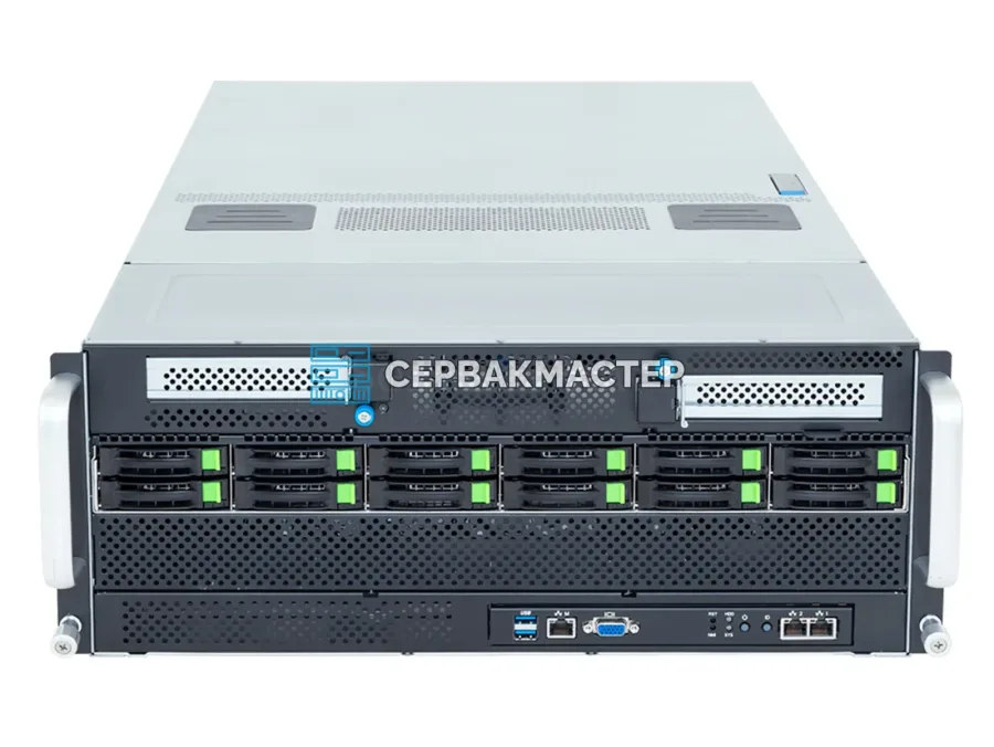 GIGABYTE G494-SB4-AAP2 — 4U GPU-сервер: 8× RTX PRO 6000 BSE 96GB, 2× Xeon 6760P, 1.1 ТБ RAM
