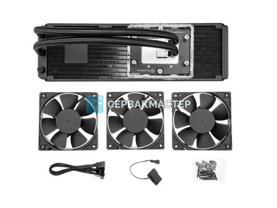 Жидкостное охлаждение SilverStone XE360-SP5 (SST-XE360-SP5) для AMD SP5, радиатор 360 мм