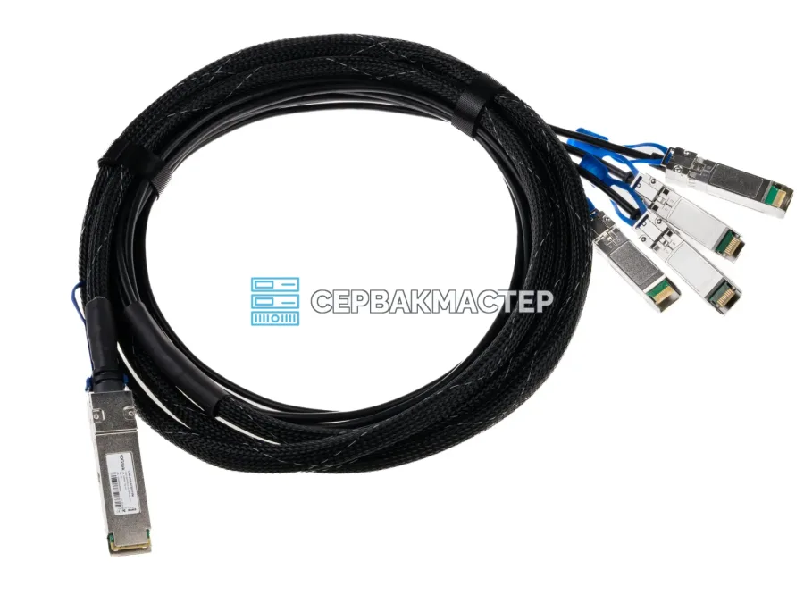 DAC Breakout кабель 10Gtek QSFP28 – 4x SFP28, 3 м [CAB-ZQP/4ZSP-P3M]