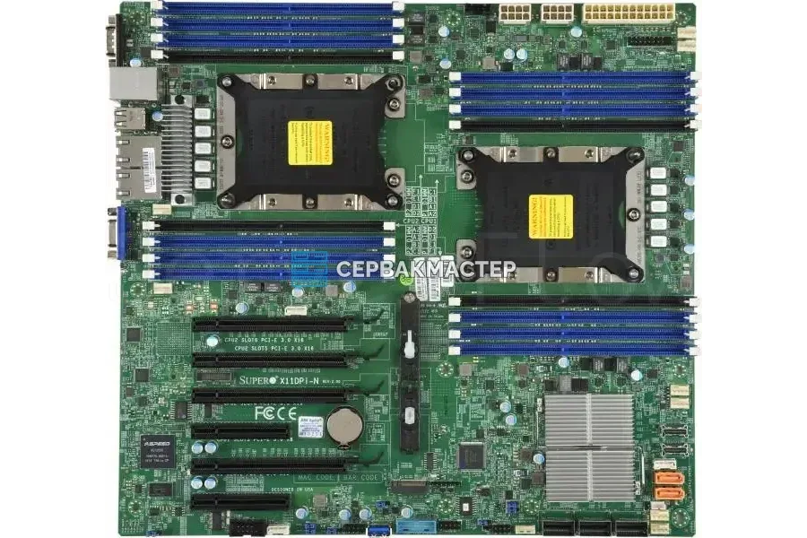Серверная материнская плата Supermicro H11DSU-iN — 2x SP3, 32 DIMM, Proprietary — купить в СервакМастер