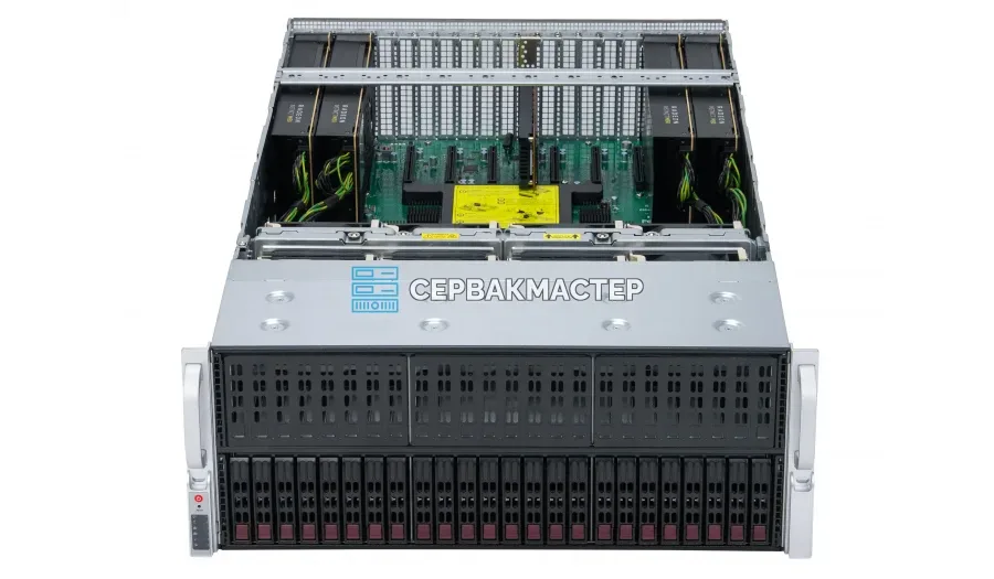 Supermicro 4028GR-TR: 6 ускорителей NVIDIA Tesla P100 16GB + 2× Intel Xeon E5-2698v4 — «СервакМастер»