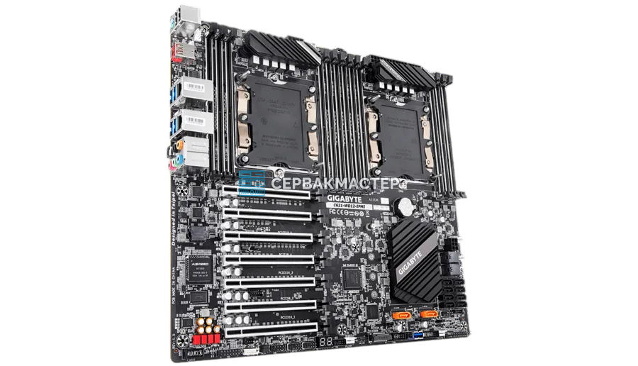 Серверная материнская плата GIGABYTE C621-WD12-IPMI (EEB, 2x LGA3647, 12 DIMM) — купить в СервакМастер