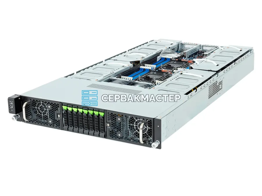 GPU-сервер GIGABYTE G294-S42-AAP1: 4× RTX PRO 6000 BSE 96GB, 2× Xeon 6756E, 384 ГБ RAM