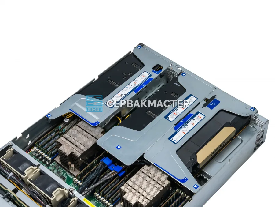 Supermicro AS-2023US-TR4 с 3× NVIDIA Tesla V100 32GB и 2× AMD EPYC 7502 — AI-сервер в «СервакМастер»