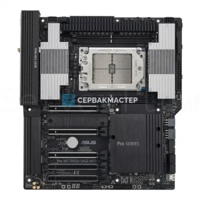 Материнская плата ASUS PRO WS TRX50-SAGE WIFI (E-ATX, sTR5, 4 DIMM) — купить в СервакМастер