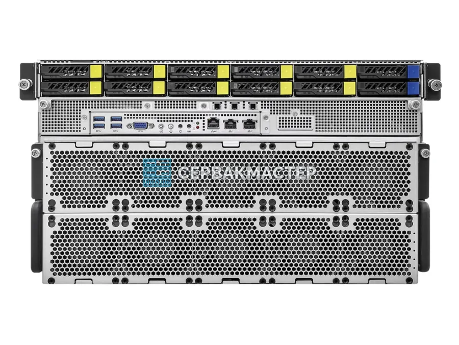 Сервер ASRock Rack 6U8X-EGS2 SYN H200 с 8× NVIDIA H200 SXM 141GB