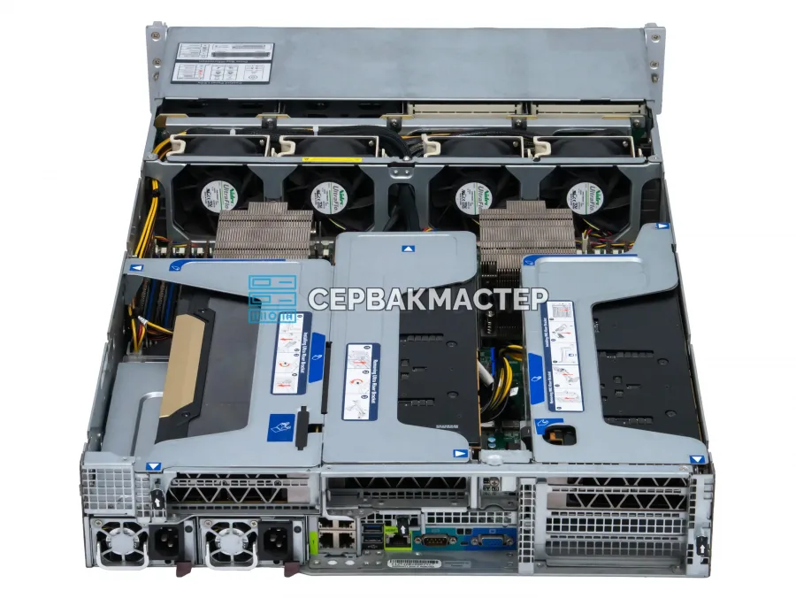 Supermicro AS-2023US-TR4 с 3× NVIDIA Tesla V100 32GB и 2× AMD EPYC 7502 — AI-сервер в «СервакМастер»