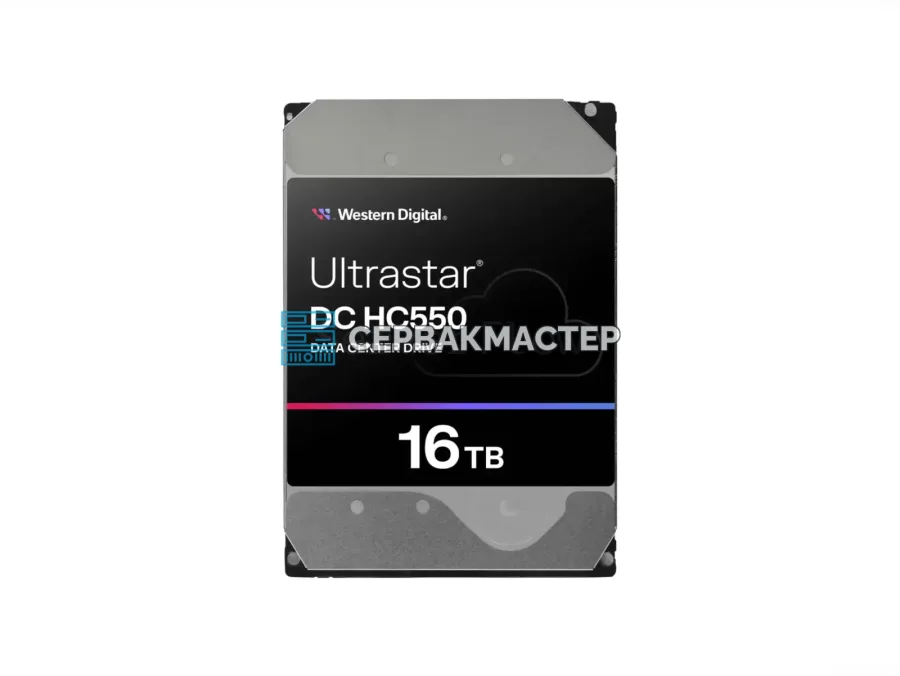 Серверный жесткий диск WD Ultrastar DC HC550 16TB 3.5" SATA 6Gb/s, 7200 RPM [WUH721816ALE6L4]