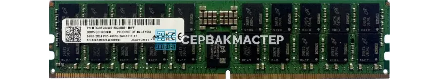 Серверный модуль памяти Micron 96GB DDR5 ECC REG 4800MHz 2Rx4 [MTC40F204WS1RC48B] — купить в СервакМастер