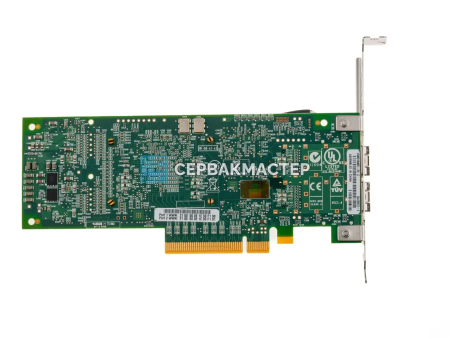 Двухпортовый FC HBA адаптер QLogic QLE2672 (2х 16GFC, PCIe x8)