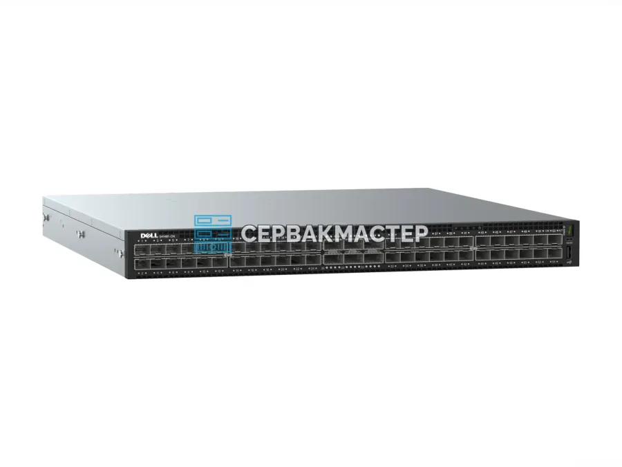Коммутатор Dell PowerSwitch S4148F-ON PS/IO Airflow: 48x SFP+ 10 Гбит/с, 2x QSFP+ 40 Гбит/с, 4x QSFP28 100 Гбит/с