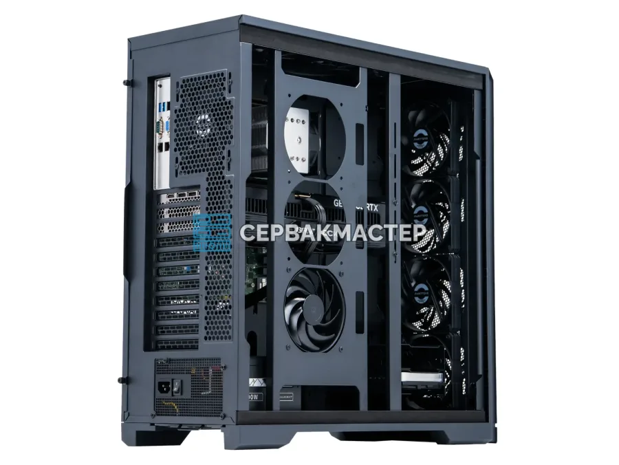 Сервер Phanteks Enthoo Pro 2 Server Edition: 1× RTX 5090 32GB, 1× EPYC 74F3, 512GB RAM