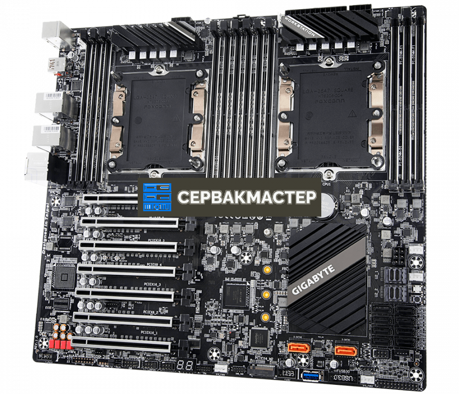 Серверная плата GIGABYTE C621-WD12 EEB на два LGA3647, 12 DIMM — купить в СервакМастер