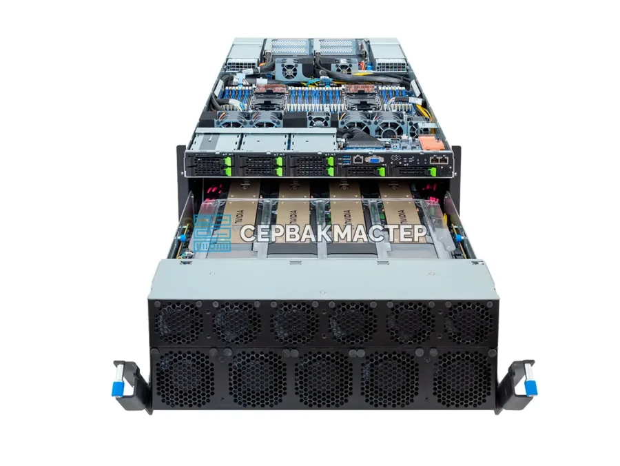 GIGABYTE G593-SD1-AAX1 — GPU-сервер на 8× NVIDIA H100 SXM 80GB (640 ГБ HBM3)