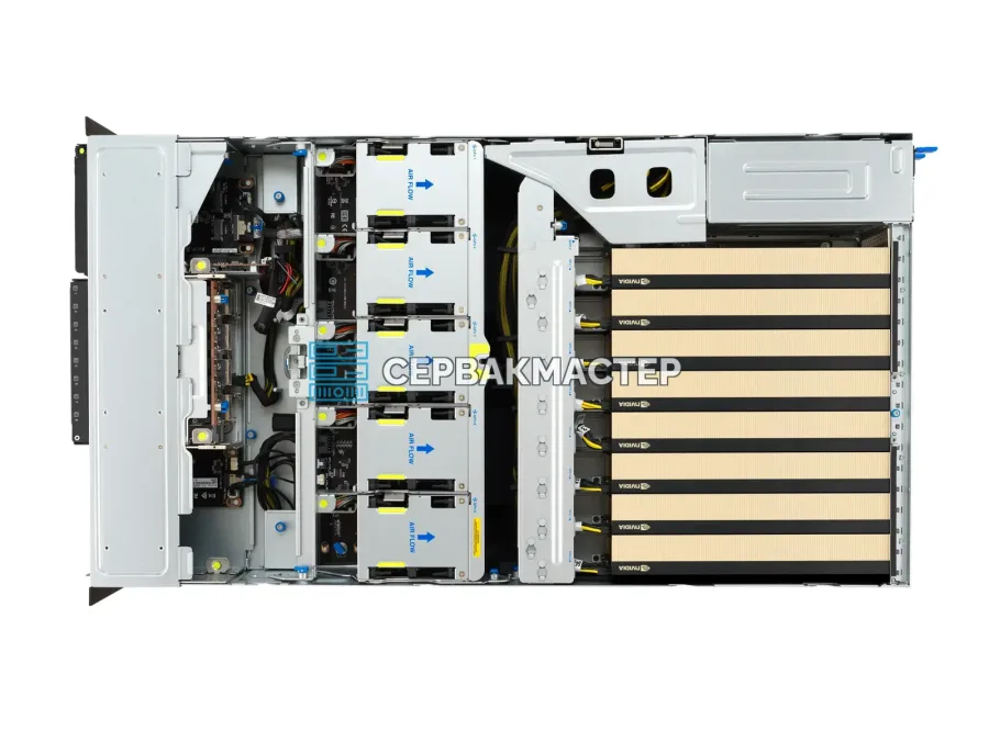 Сервер ASUS ESC8000-E12 для ИИ: 8× RTX PRO 6000 BSE 96GB, 2× Xeon 6962P, 512GB RAM