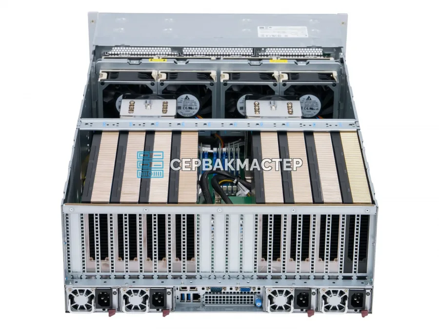 Supermicro 4125GS-TNRT: 8× NVIDIA H100 80GB + 2× AMD EPYC 9354 — купить AI-сервер в СервакМастер