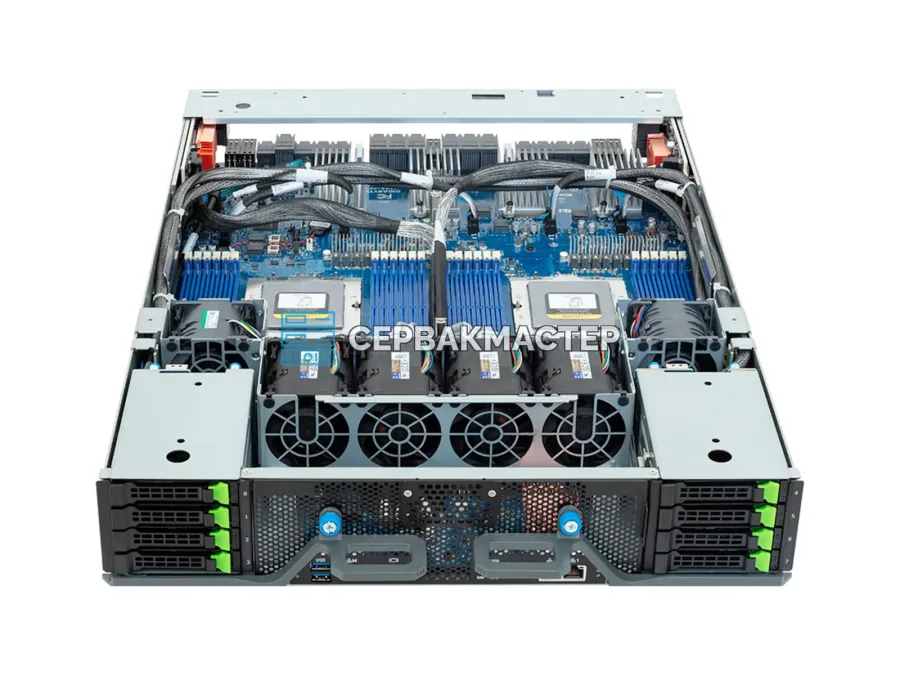GIGABYTE G893-ZD1-AAX5 — GPU-сервер 8U с 8× NVIDIA B200 SXM 180GB и 2× AMD EPYC