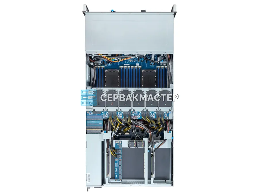 GIGABYTE G494-SB4-AAP2 — 4U GPU-сервер: 8× RTX PRO 6000 BSE 96GB, 2× Xeon 6760P, 1.1 ТБ RAM