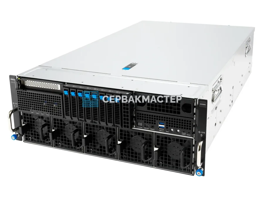 GPU-сервер ASUS ESC8000A-E13 SKU1: 8× RTX PRO 6000 BSE 96GB, 2× EPYC 9575F, RAM 768GB