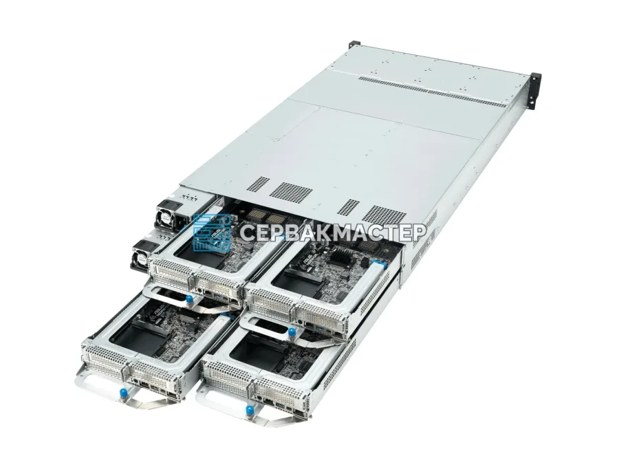 Сервер ASUS RS720QN-E11-RS24U 2U4N: 8x RTX PRO 4500 BSE 32GB, 8x Grace, RAM 1.9TB