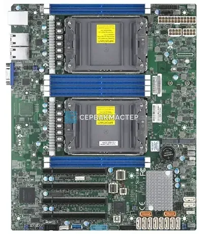 Материнская плата Supermicro X12DPL-i6 (2x LGA4189, 3rd Gen Intel Xeon, ATX) — купить в СервакМастер