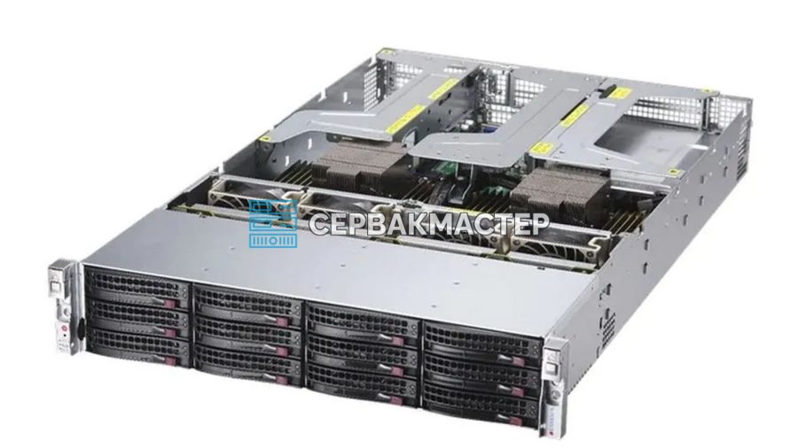 Сервер Supermicro AS-2023US-TR4 12LFF на 2x AMD EPYC 7702, 512 ГБ DDR4