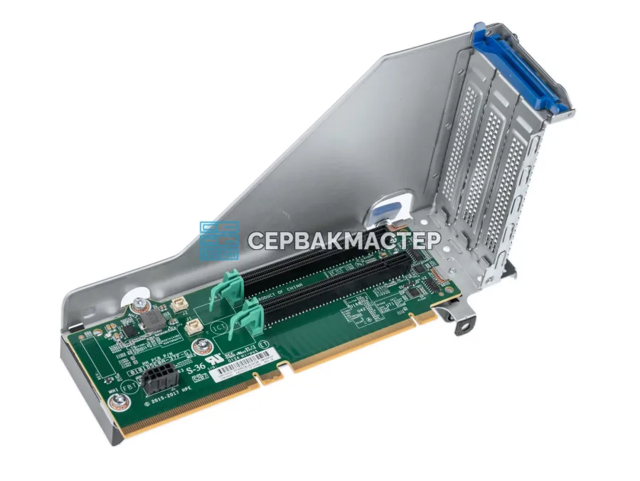 Райзер-карта HP Secondary Riser 2x PCI-E x16 для сервера HP DL380 G10 2U [826694-B21]