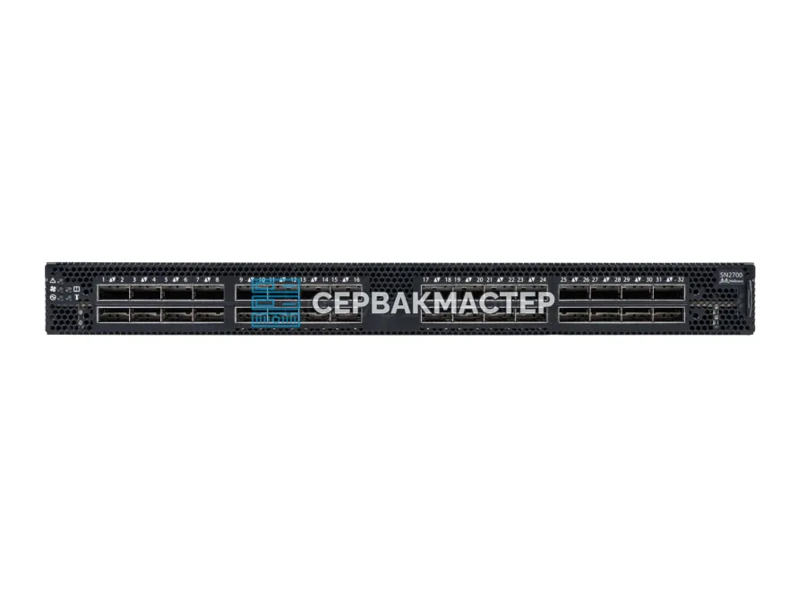 Коммутатор NVIDIA MSN2700-CS2F на 32 порта QSFP28 100 Гбит/с (920-9N101-00F7-0X4), Onyx, L2/L3