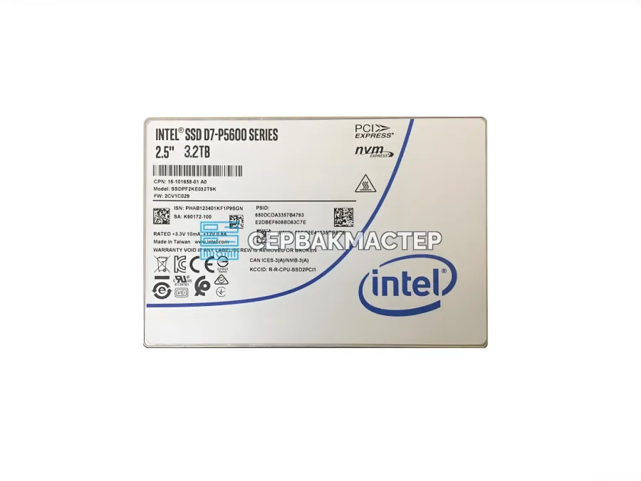 SSD-накопитель Intel D7-P5600 3.2TB 2.5" U.2 NVMe [SSDPF2KE032T9N1]